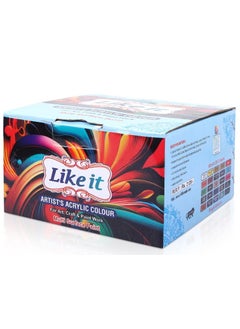 Like-It like it Acrylic Paint 25 Colors 60ml Bottles Rich Pigments Water Proof Premium Acrylic Paints for Beginners Professional Artist  - Image 5