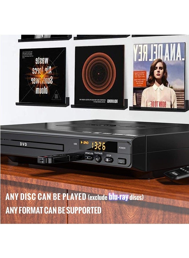 LENND DVD Player, CD Players for Home, DVD Players for TV, RCA Cable Included, Up-Convert to HD 1080p, Multi Region, Breakpoint Memory, Built-in PAL/NTSC, USB 2.0 - Image 3