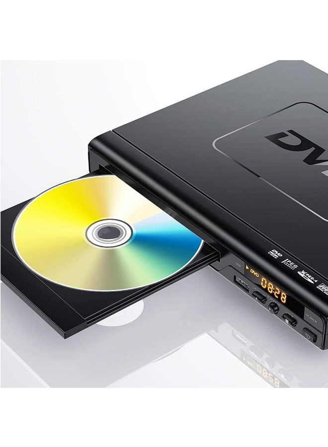 LENND DVD Player, CD Players for Home, DVD Players for TV, RCA Cable Included, Up-Convert to HD 1080p, Multi Region, Breakpoint Memory, Built-in PAL/NTSC, USB 2.0 - Image 1