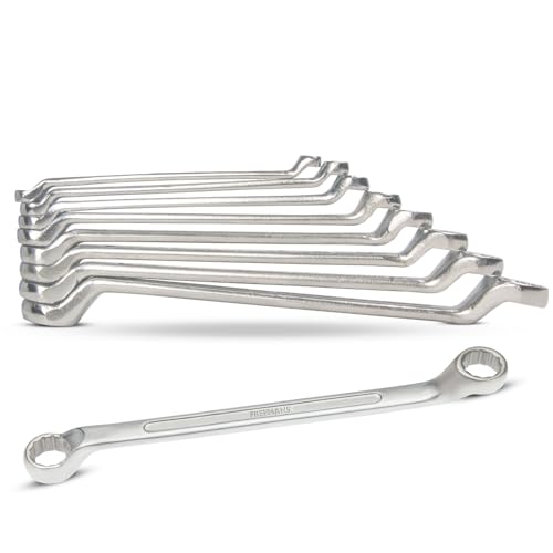 FREEMANS RS12 Shallow Offset Ring Spanners - Set of 12 Piece With Chrome Vanadium Steel and Bright Chrome Panel for Better Resistance to Corrosion - Image 1