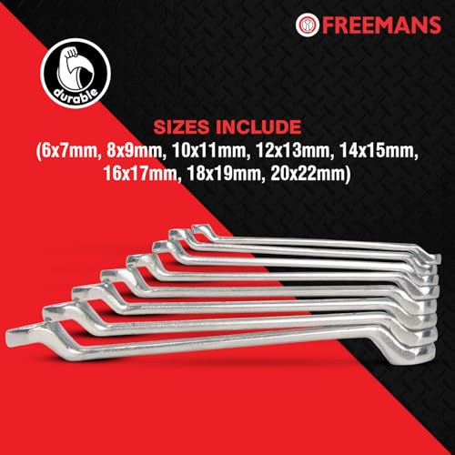 FREEMANS RS12 Shallow Offset Ring Spanners - Set of 12 Piece With Chrome Vanadium Steel and Bright Chrome Panel for Better Resistance to Corrosion - Image 5
