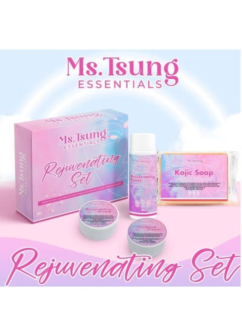 أساسيات السيدة تسونغ مجموعة تجديد البشرة الأساسية صابون كوجيك الفاخر تونر مجدد للبشرة