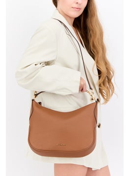 Michael Kors Women Brand Logo Shoulder Bag 26 H x 32 L x 8 W cm, Brown  - Image 2