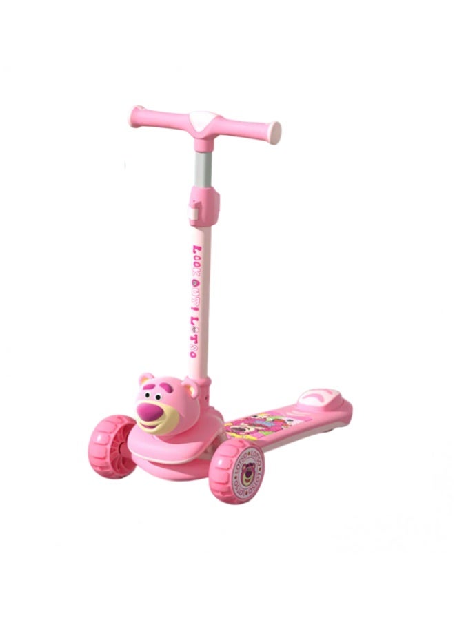 Disney Lotso 3D Kids Foldable Scooter - Image 1