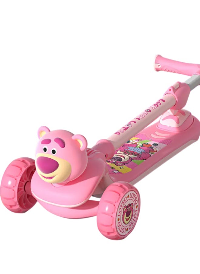 Disney Lotso 3D Kids Foldable Scooter - Image 3