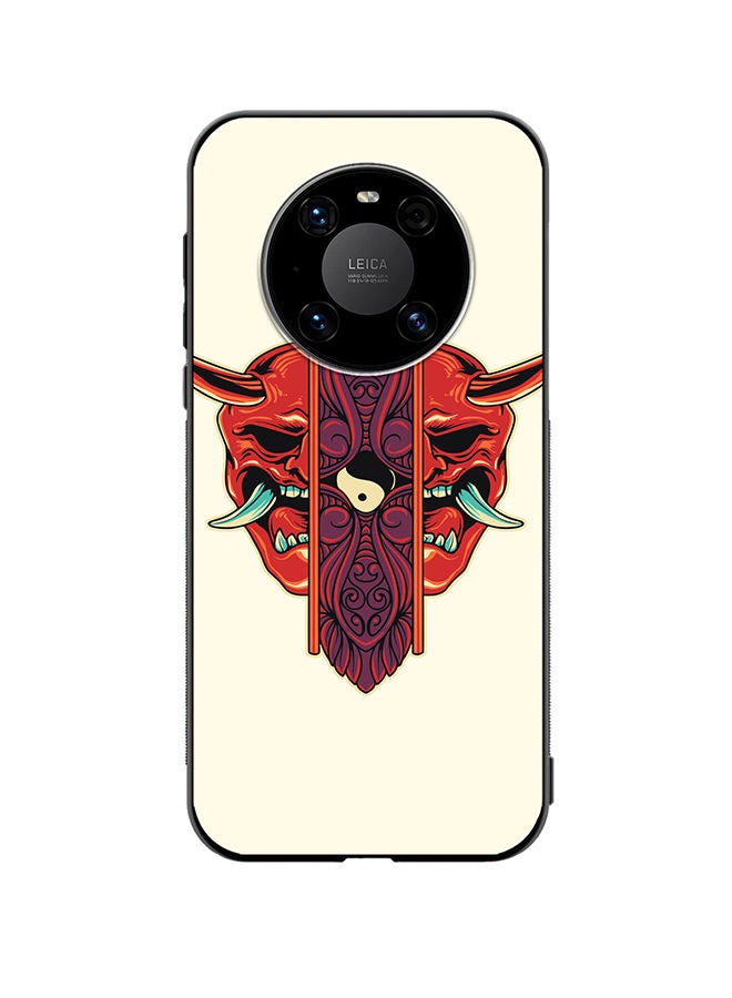 VR CREATIVE Protective Case Cover For Huawei Mate 40 Oni Mask Ornament Design Multicolour - Image 1