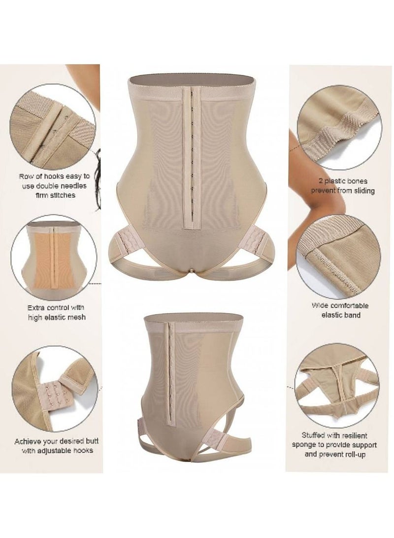 أف ستايل  مشد بخصر عالي لرفع الارداف وشد البطن مع تحكم كامل من الامام بمشبك ثلاثي يساعد على شد الخصر ورفع المؤخرة بمقاسات محتلفة - Image 5