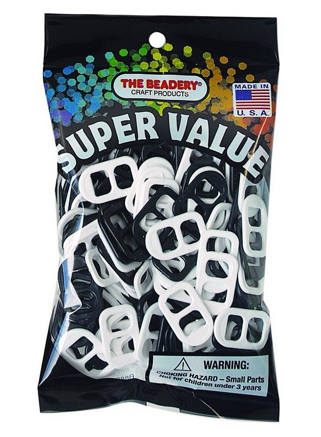 The Beadery Black & White Soda Pop Tab, 150 Count - Image 1