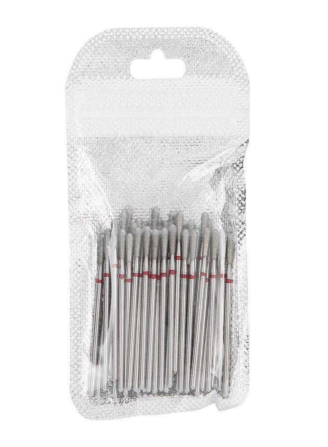 HURRISE Practical Nail Drill Bits, 50Pcs Nail Polishing Grind Head Replacement Accessory Manicure Tool For Acrylic Gel Nails Cuticle Clean Pedicure (F-3.3mm) - Image 1