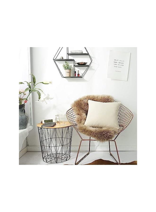 The Bros أغطية وسائد زخرفية 18x18 بوصة مجموعة من 4، وسائد ملونة صلبة حديثة لأغطية الوسائد المربعة للكنبة وسرير غرفة المعيشة والسيارة وزينة المنزل - Image 4