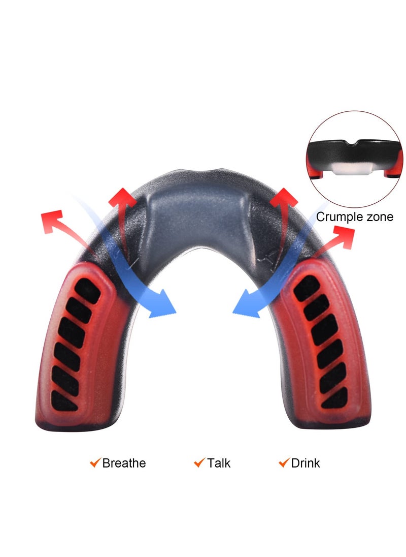 KASTWAVE Sports Mouthguard for Soccer, Basketball, Lacrosse, Field Hockey, Mixed Martial Arts, Boxing, Jiu-Jitsu, Breathable Mouthguard for Adults and Teens  - Image 4