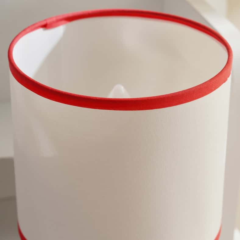 Pan Home Baseball E14 Ceramic Table Lamp Dia 16x27.5cm - White - Image 4