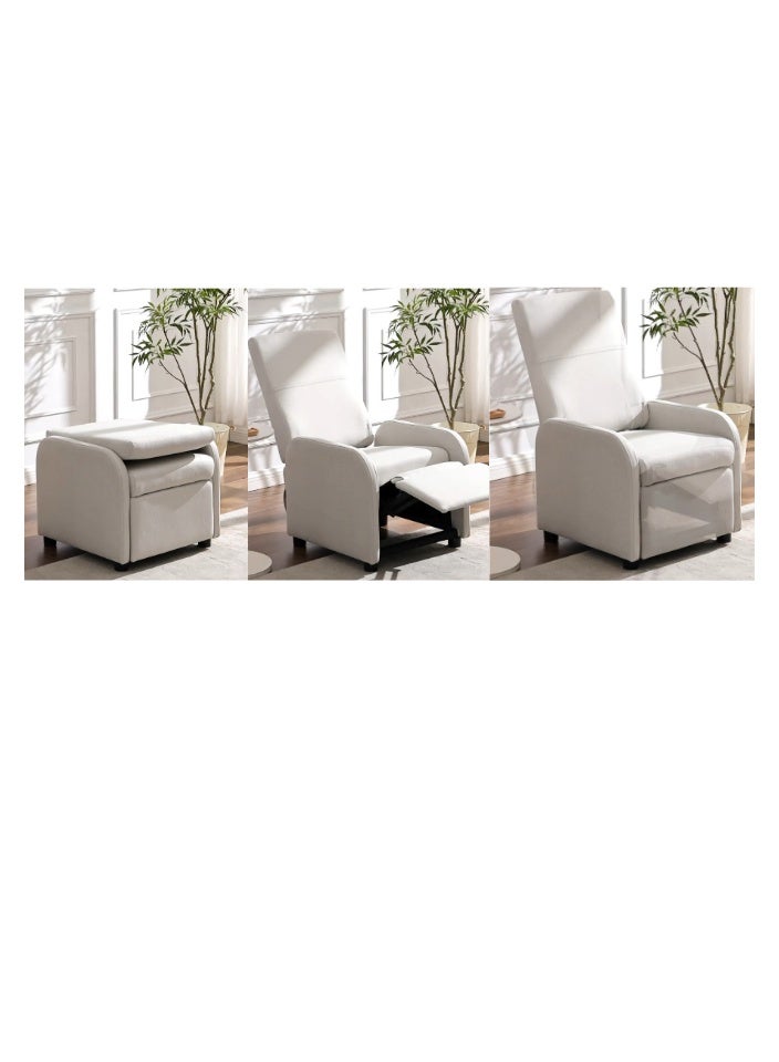 SMART HOME A comfortable, reclining recliner chair – a modern, compact design that fits in any space and offers practical performance. A comfortable, reclining home recliner with a reclining mechanism (80 x 60 x 98 cm) - Image 4