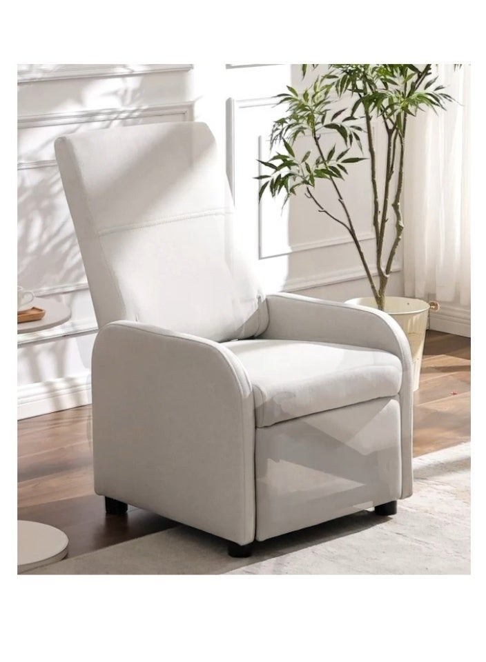 SMART HOME A comfortable, reclining recliner chair – a modern, compact design that fits in any space and offers practical performance. A comfortable, reclining home recliner with a reclining mechanism (80 x 60 x 98 cm) - Image 1