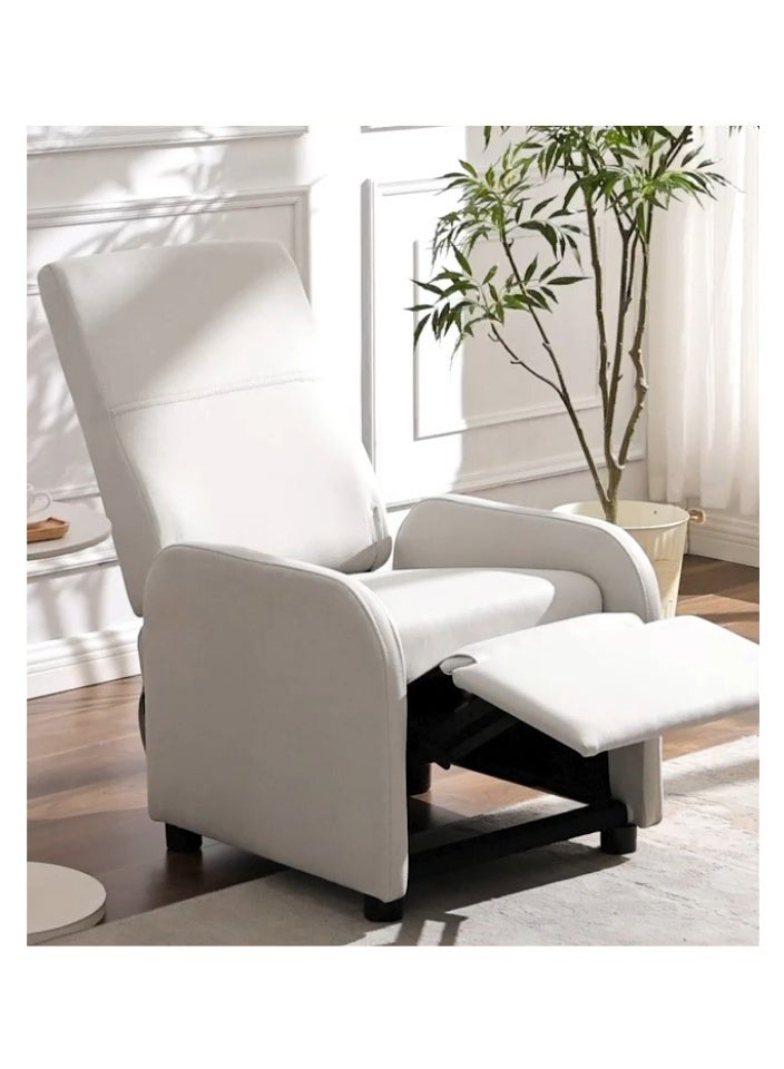 SMART HOME A comfortable, reclining recliner chair – a modern, compact design that fits in any space and offers practical performance. A comfortable, reclining home recliner with a reclining mechanism (80 x 60 x 98 cm) - Image 2