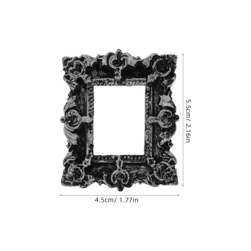 Vintage Mini Photo Frame Set Of 2 Resin Small Picture Frames For Home Desktop Decoration European Style Bright Colors - Image 3