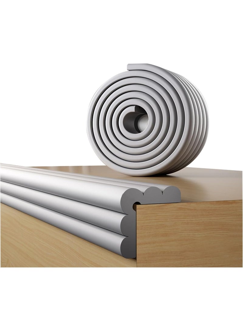JOGAMS Safety Edge Corner Protector 2M Foam Safety Strips for Baby Furniture Edge and Corner Protector Guards Soft Rubber Foam Edge Bumpers with Double Side Tape for Furniture Table Fireplace - Image 1