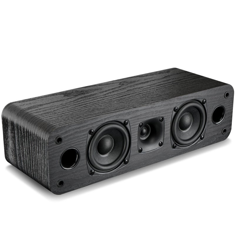 Saiyin 5.0 Home Theater System, 100w HiFi Surround Sound Speakers with Stereo Surround Sound and Classic Rretro Wood Grain for TV/PC, Passive, Amplifier or Receiver Required, Cable Not Included - Image 3