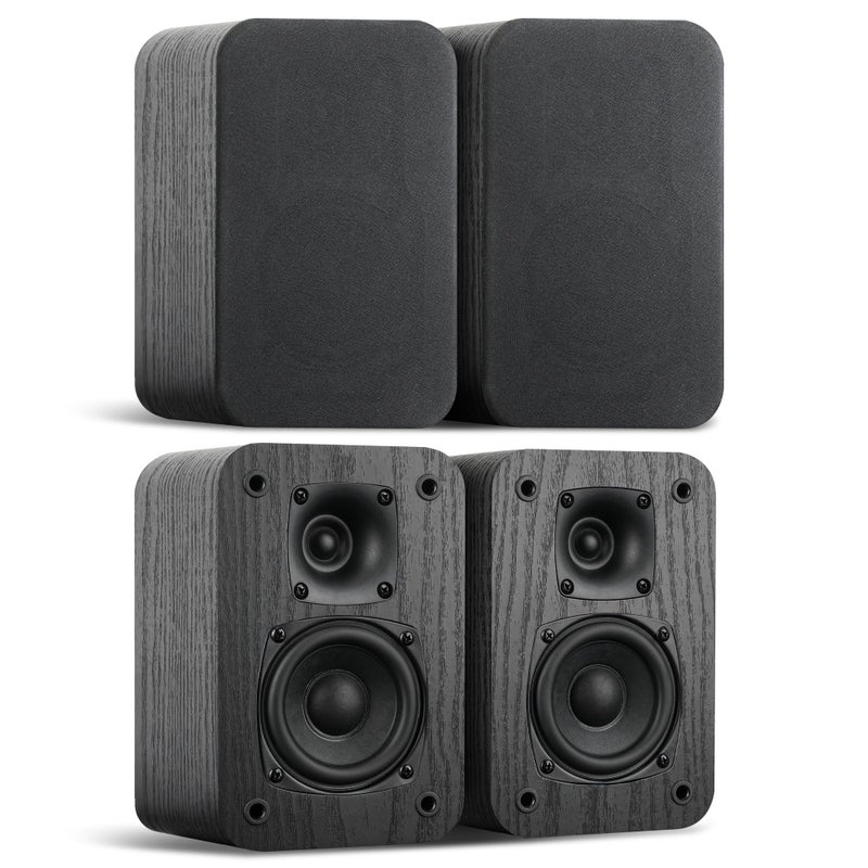 Saiyin 5.0 Home Theater System, 100w HiFi Surround Sound Speakers with Stereo Surround Sound and Classic Rretro Wood Grain for TV/PC, Passive, Amplifier or Receiver Required, Cable Not Included - Image 4