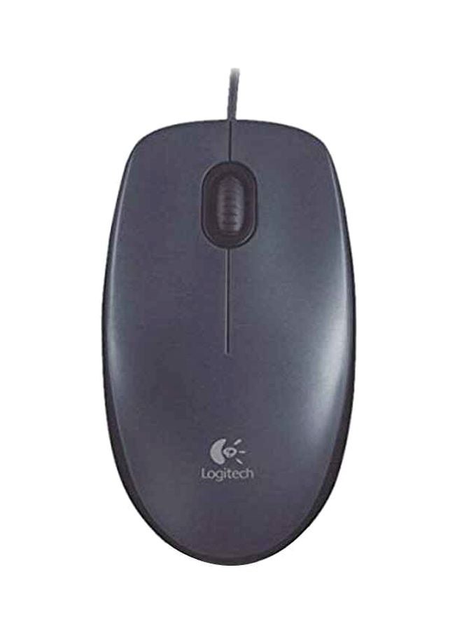Logitech M90 USB Wired Mouse Grey - Image 1