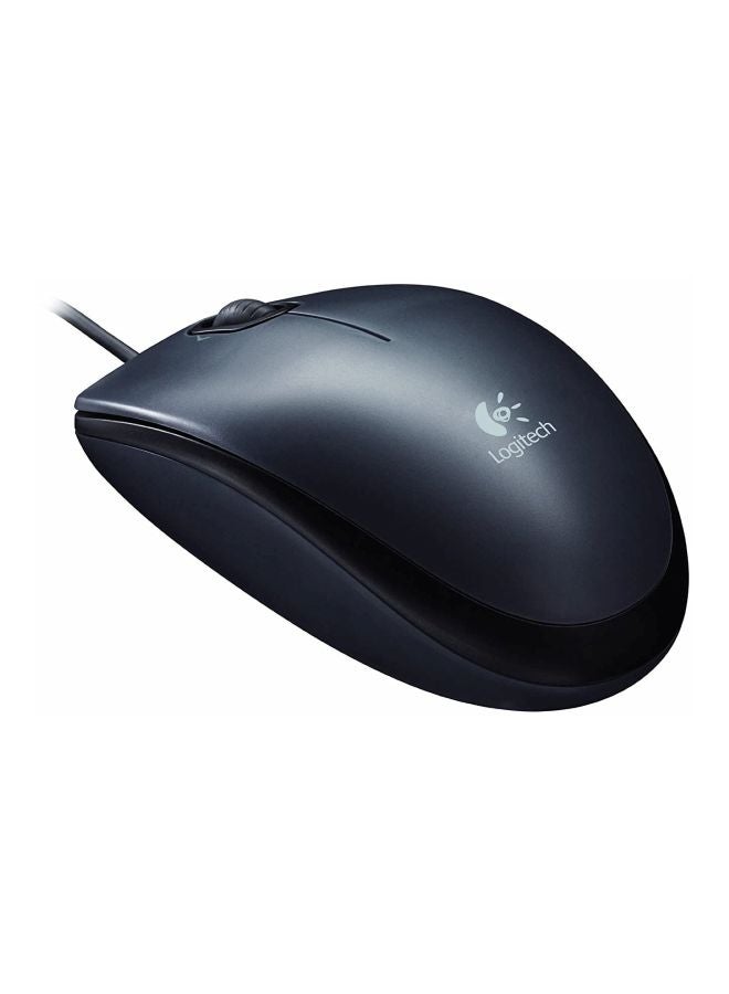 Logitech M90 USB Wired Mouse Grey - Image 3