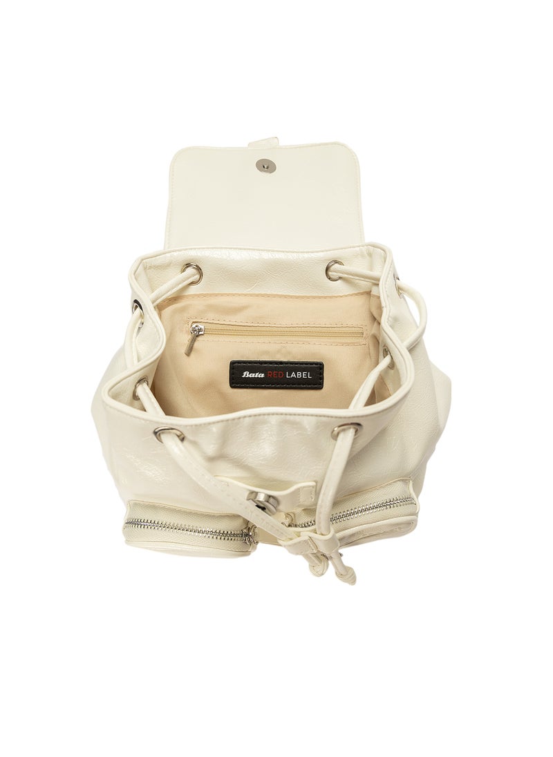Bata Faux Leather Buckle Backpack  - Image 4