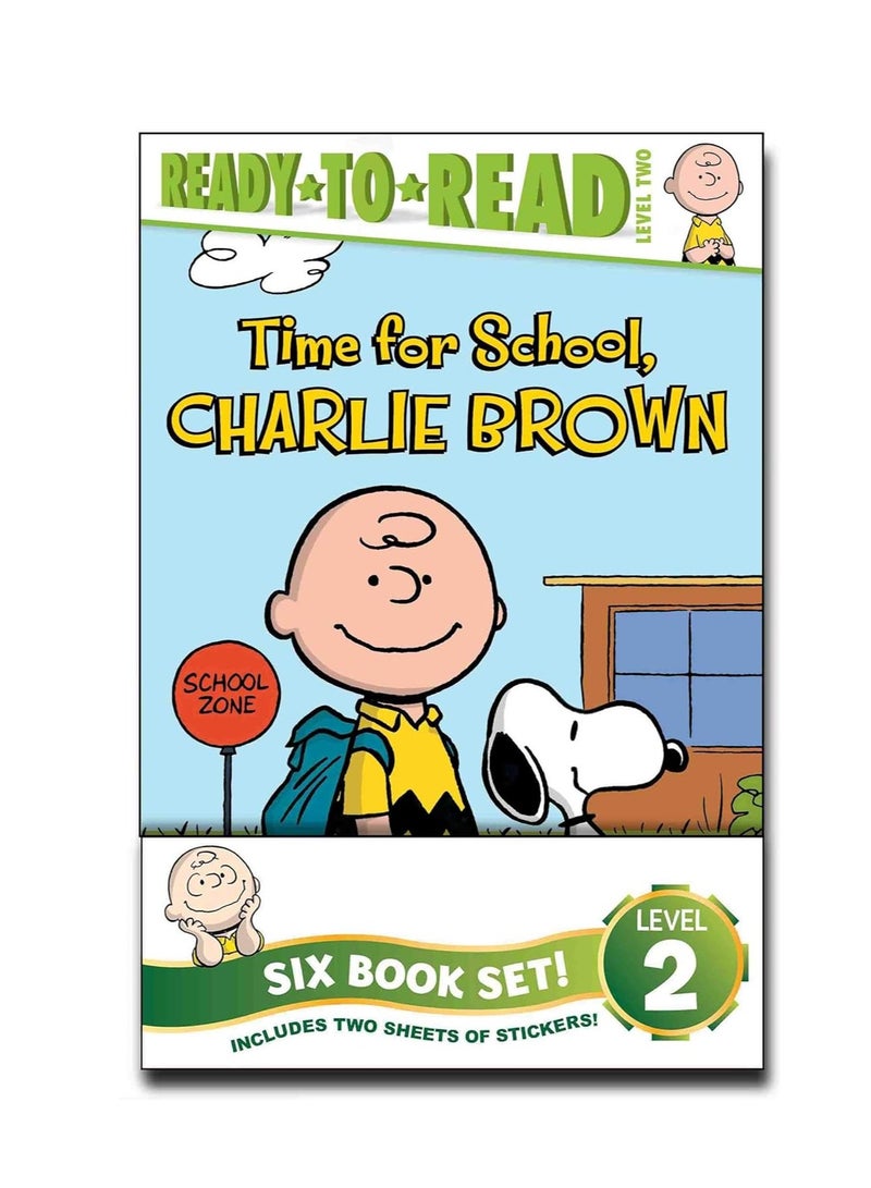 Peanuts Ready-To-Read Value Pack – 6 Stories: 'Time for School, Charlie Brown', 'Make a Trade', 'Lucy Knows Best', and More – Big Paperback Edition  - Image 1
