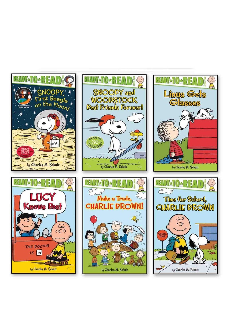 Peanuts Ready-To-Read Value Pack – 6 Stories: 'Time for School, Charlie Brown', 'Make a Trade', 'Lucy Knows Best', and More – Big Paperback Edition  - Image 2