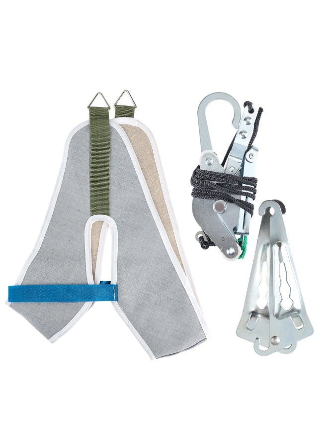 Generic Over Door Hanging Neck Traction Kit Cushion Belt Brace Adjustable Cervical Correction Stretcher Back Head Massager  - Image 5