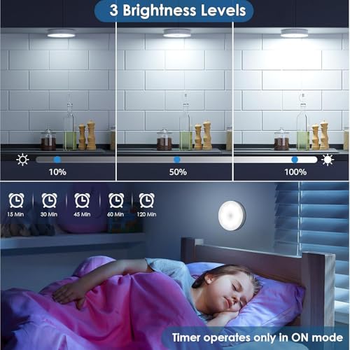 Vmoni Pack of 1 Motion Sensor LED Light, Motion Sensor Light for Home Indoor, Wireless Magnetic Lights for Wall, Cabinet Light, Automatic On/Off, Rechargeable, Adhesive, Ideal for Wardrobe,Cupboard - Image 2
