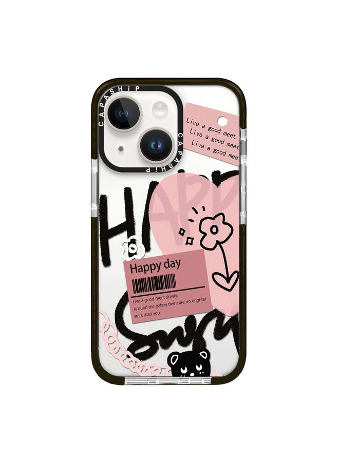 S-TOP Case For iPhone 15 Plus Simple Illustration Pattern Full Coverage Phone Case - Image 1