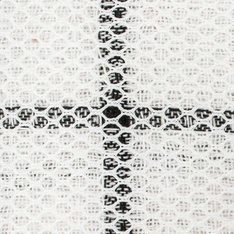 DII Scrubber Dishcloths Collection Windowpane Dishrag Set  12x12  White/Black Stripe  6 Piece - Image 2