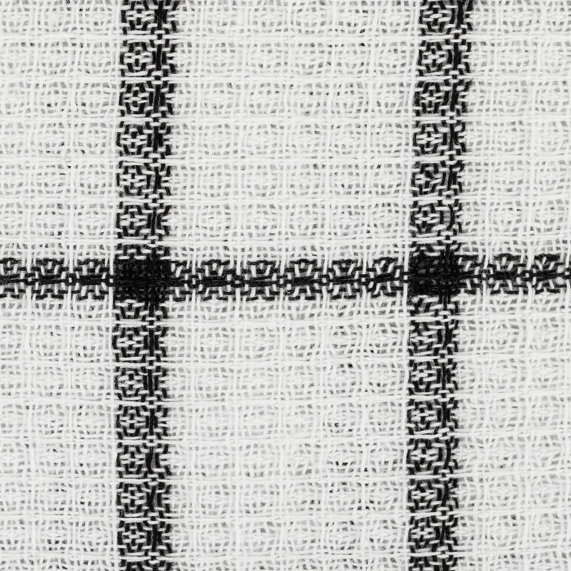DII Scrubber Dishcloths Collection Windowpane Dishrag Set  12x12  White/Black Stripe  6 Piece - Image 3