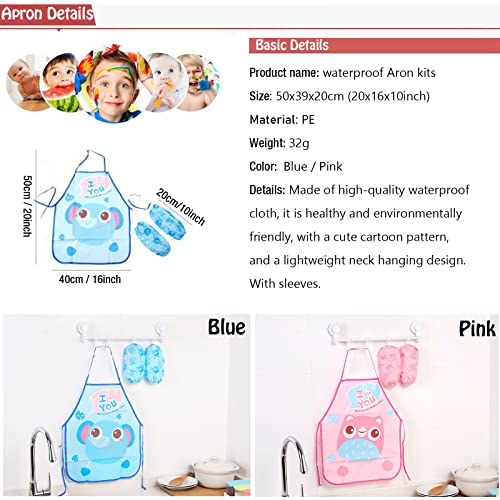 Lymoc Silicone Painting Mat,Painting Stations Kit [1x Apron,1 Pair Oversleeve,20 Pieces Brushes] Craft Silicone Mats 21"X17" with Detachable Cup for Kids Gift,Paint, Clay, DIY Projects - Image 4