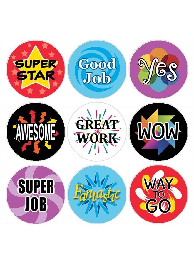 DISTINCTIVS Teacher Reward Stickers for Kids, Student Incentive Stickers, Motivational Reward Chart Labels - 1,080 Count  - Image 1