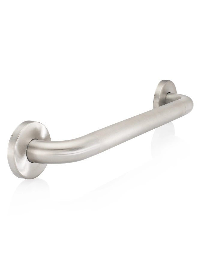 رونا مقبض أمان RONA 46 سم فضي مطفي للحمام مانع للانزلاق مقاوم للصدأ دعم للدش - Image 1