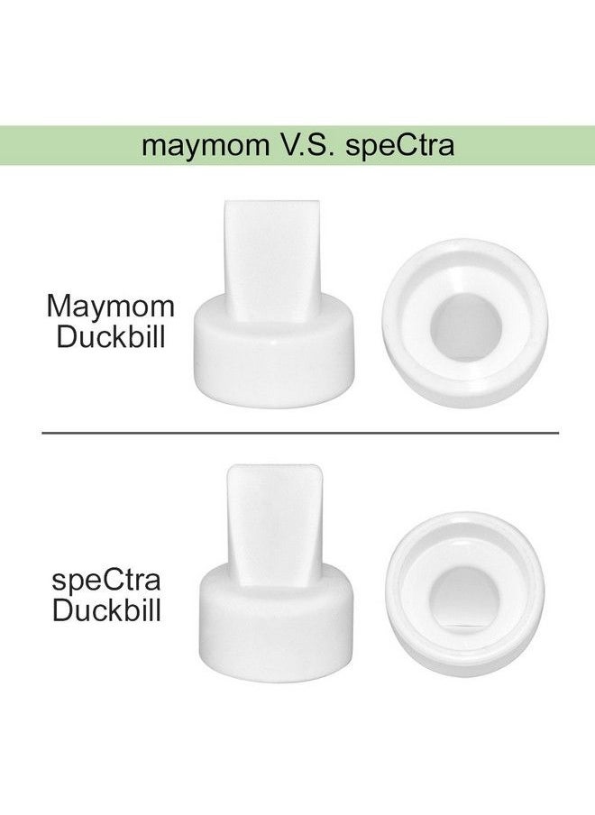 Maymom - 12 Count Duckbill Valves For Spectra S1 Spectra S2 Spectra 9 Plus. Not Original Spectra Pump Parts Replace Spectra Duckbill Valve Not Original Spectra S2 Accessories Work W/ Spect (White.18) - Image 1