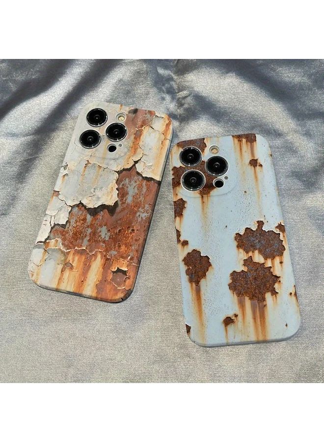 غلاف هاتف مخصص بتصميم Rust الفني لأجهزة آبل، يناسب iPhone 16e و15 Plus و14 و13 و12 و11 Pro Max، بألوان مختلطة - 3 قطع - Image 1