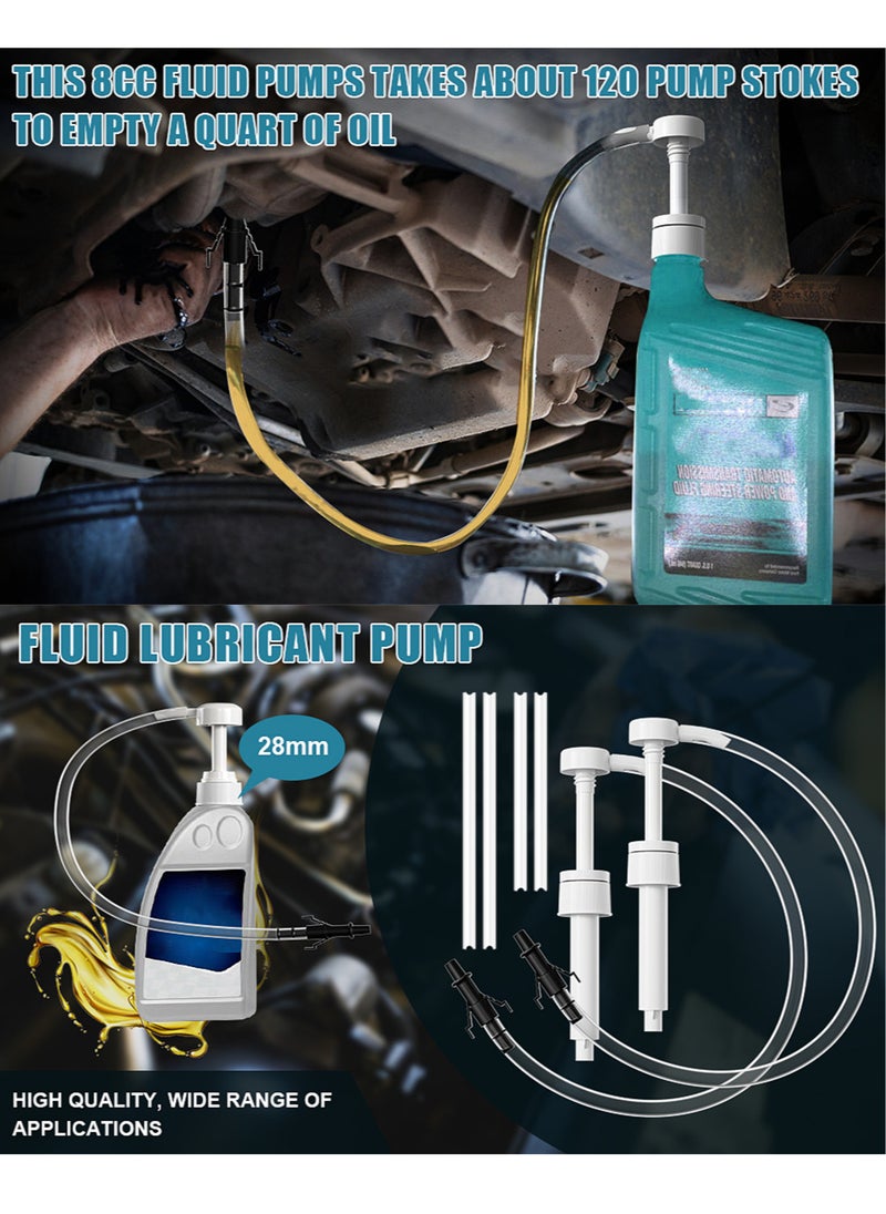 Generic - Fluid Pump for Standard Quart Bottles - 8cc Per Pump Stroke, 28mm Transmission Fluid Pump with 3rd Hand Adapter, Transfer Gear Oil, Differential and Transmission Fluid Gear Lube Pump - Image 1