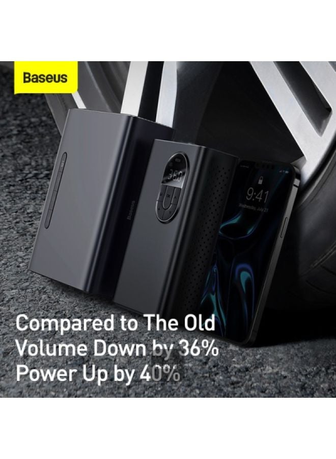 Baseus Energy Source Inflator Pump Electric Digital Display Air Pump for Car And Bike Motorcycle - Black - CRCQB02-0A - Image 5