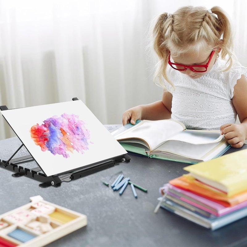 jojofuny LED Light Table Stand for Tracing A4 Portable Drawing Board with Metal Frame, Artist Supplies for Adults, Copy Board for Sketching and Animation - Image 4