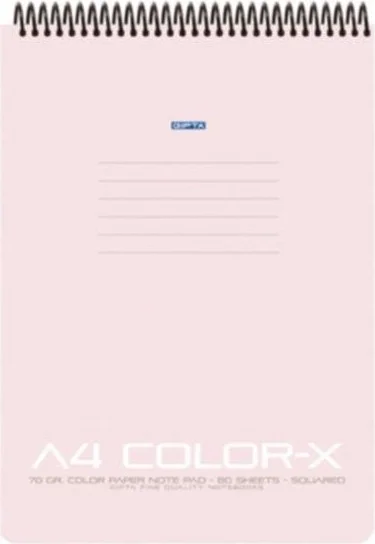 Anonim Color-X Spiral Pp Kpk. Notepad A5 80 Yp Striped