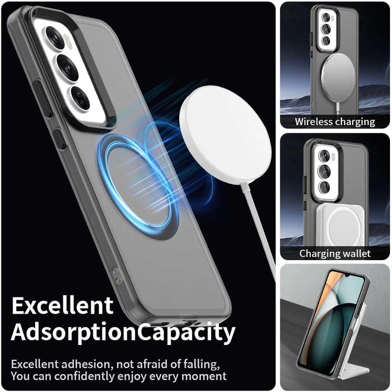 Mingwei Case For Reno 12 5G Clear Soft Tpu Shock Absorption Slim Lightweight Shockproof Cover Hybrid Protective Case Black, Reno12 5G - Image 5