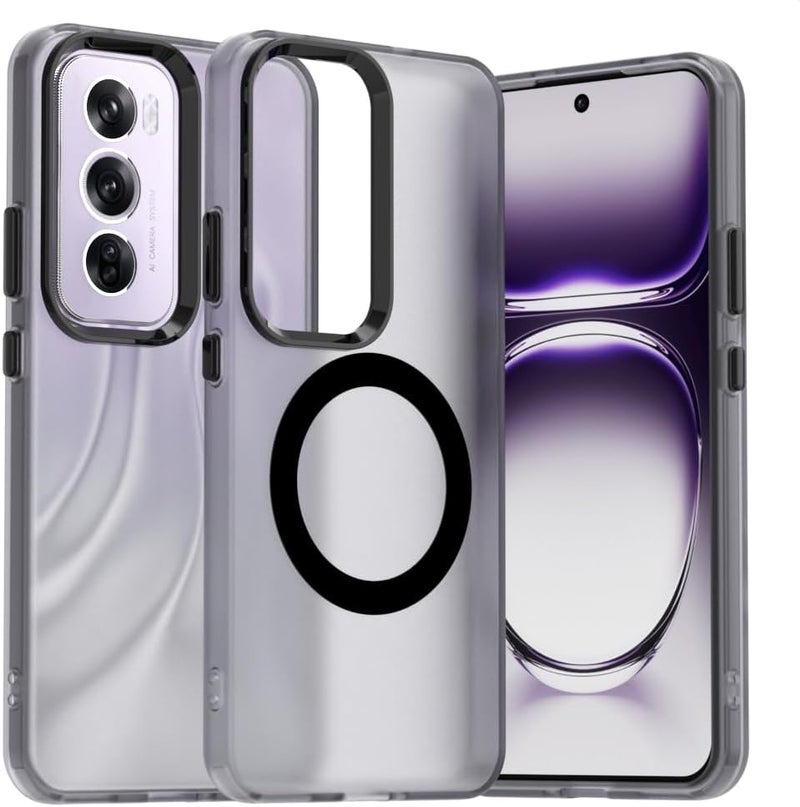 Mingwei Case For Reno 12 5G Clear Soft Tpu Shock Absorption Slim Lightweight Shockproof Cover Hybrid Protective Case Black, Reno12 5G - Image 1