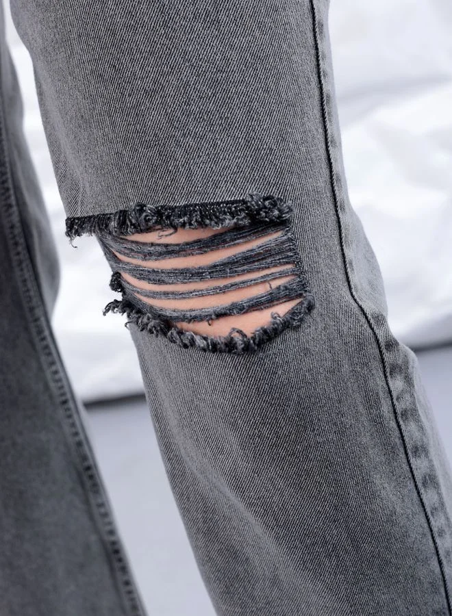 Freehand Women Straight Fit Solid High-Rise Jeans