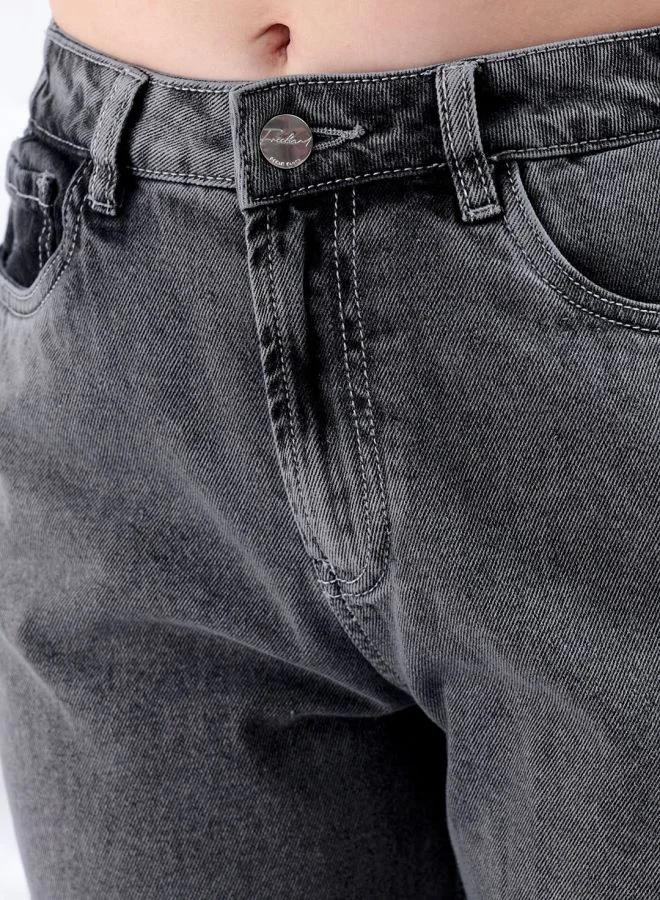Freehand Women Straight Fit Solid High-Rise Jeans