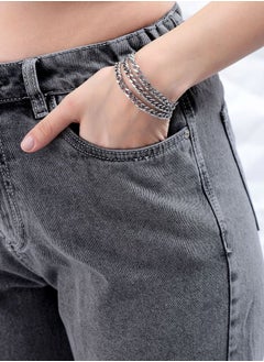 Freehand Women Straight Fit Solid High-Rise Jeans  - Image 5