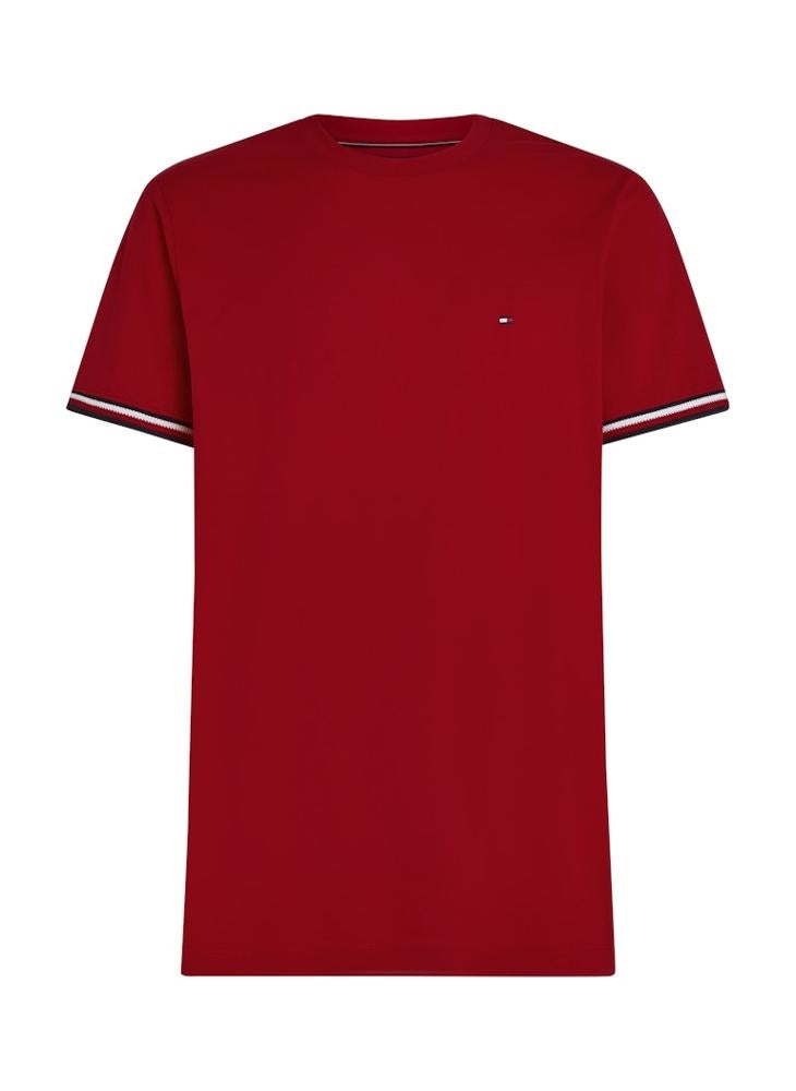 TOMMY HILFIGER Global Stripe Cuff T-Shirt  - Image 5