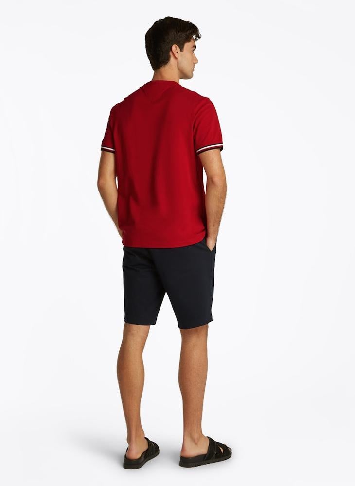 TOMMY HILFIGER Global Stripe Cuff T-Shirt  - Image 2