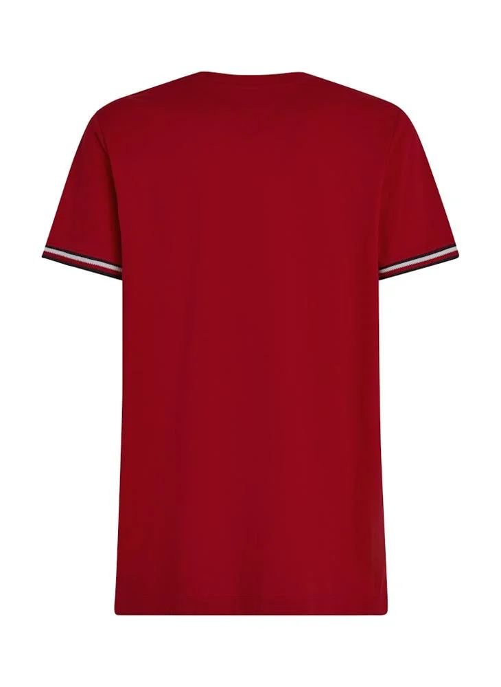 TOMMY HILFIGER Global Stripe Cuff T-Shirt